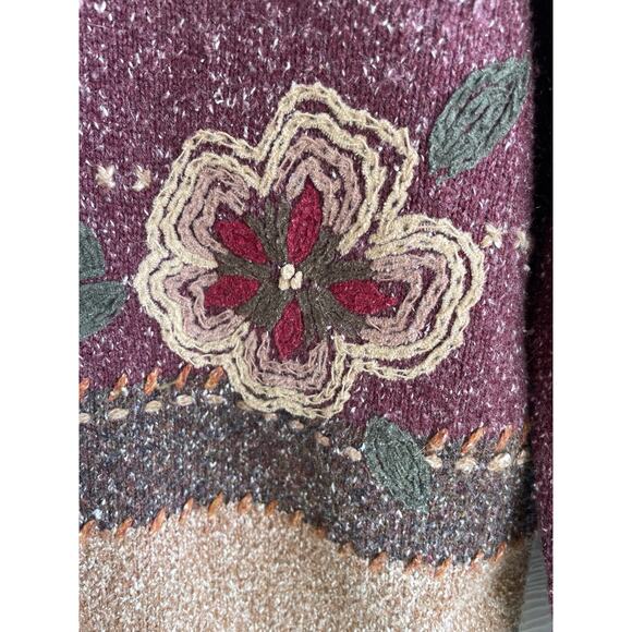 Allison Daley Floral Sweater Small knit - Picture 6 of 6